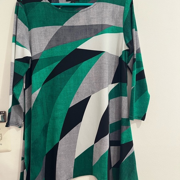 Alfani Green Casual  3/4 Sleeve blousa S H-18 - Picture 1 of 7